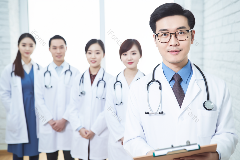 医院年轻健康有活力的医生护士形象照摄影背景,高清,摄影图,摄影图片,图片大全,摄影图免费下载